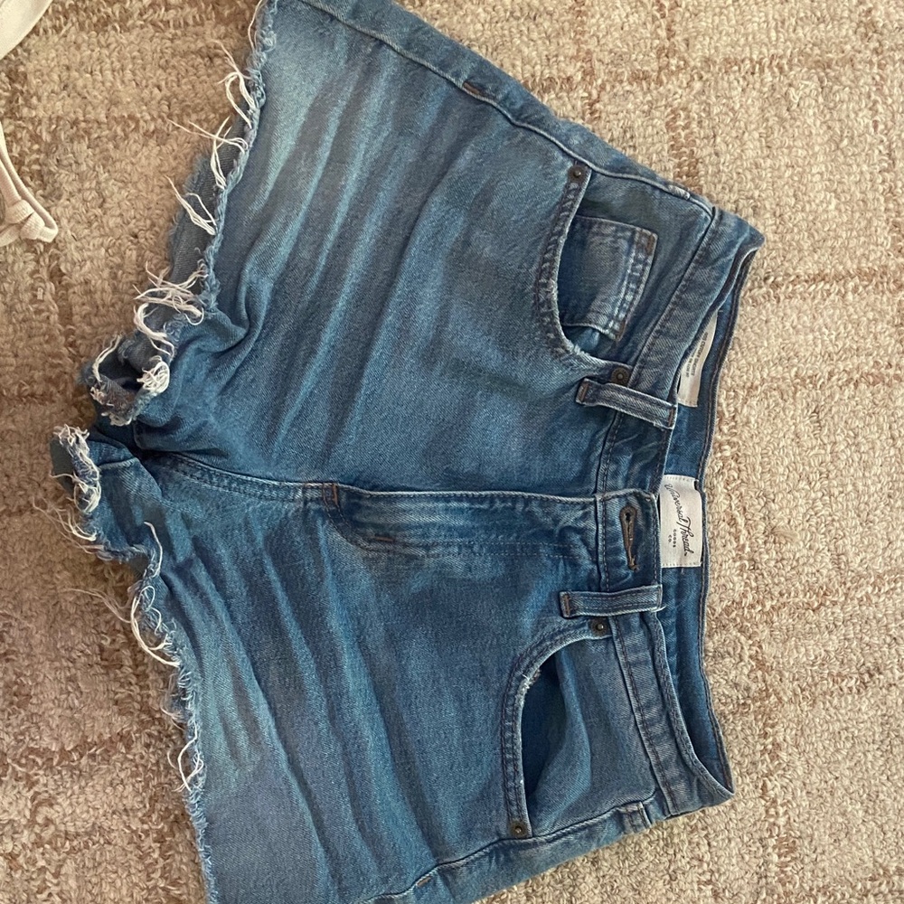 American Eagle Outfitters Distressed Blue Jean Shorts